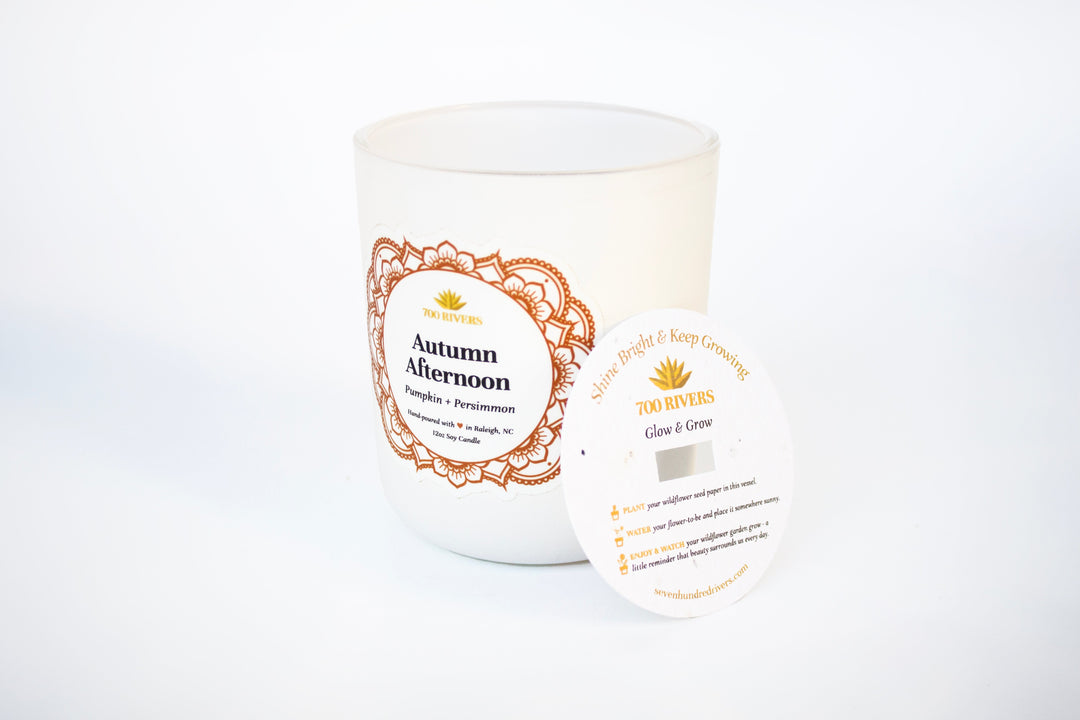 Autumn Afternoon - Glow and Grow Candle - 12 oz