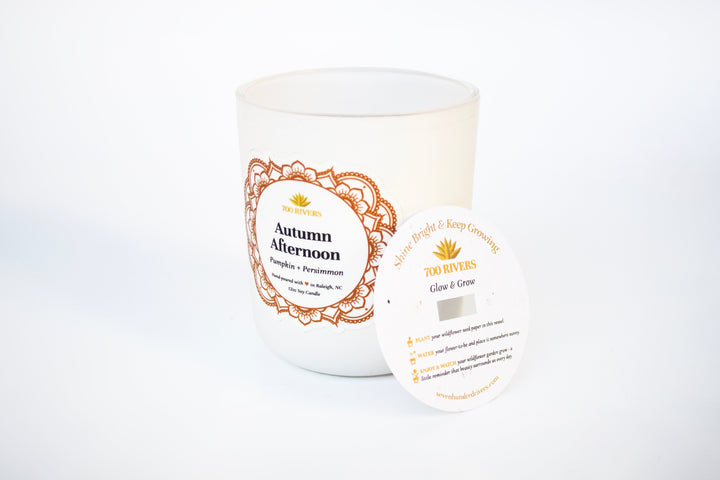 Autumn Afternoon - Glow and Grow Candle - 12 oz