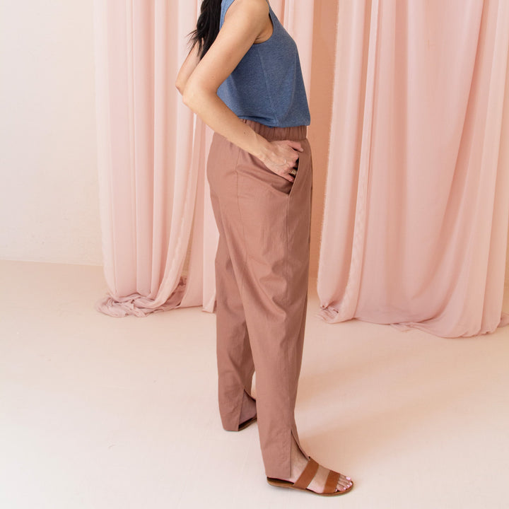 The Linen-Cotton Wide Leg Pant