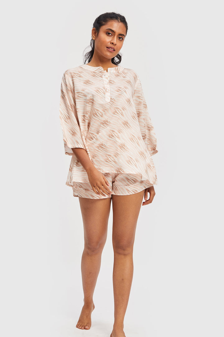 Laze and Unwind Pajama Shorts Set