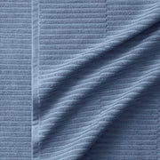 Organic Ribbed Towel - Sky Blue