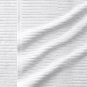 Organic Ribbed Towel - White