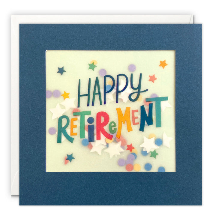 Stars Retirement Card with Paper Confetti - Paper Shakies