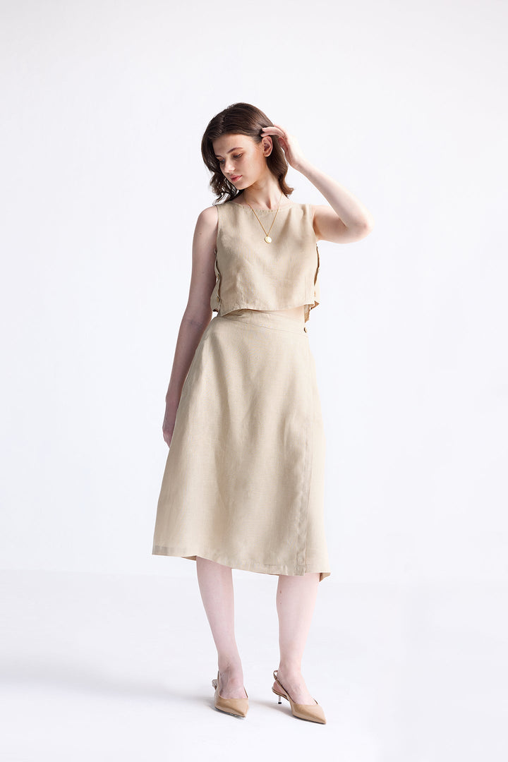 Breezy Summer Set in Neutral Beige