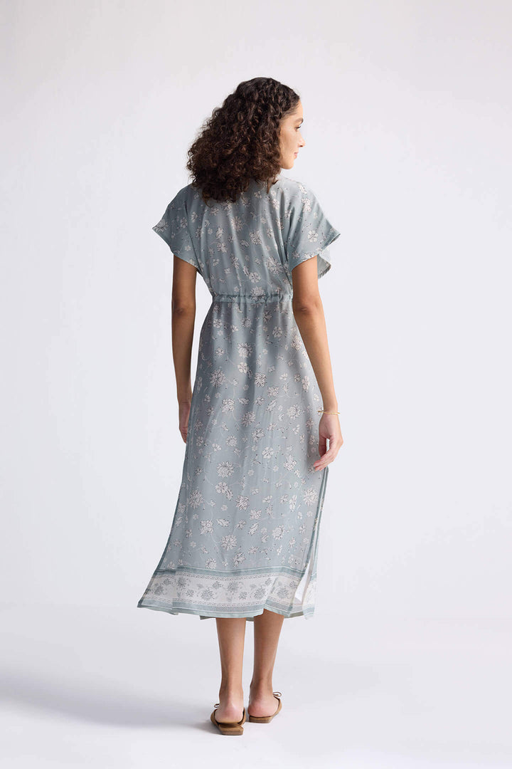 Gathered Maxi Dress in Sage Green