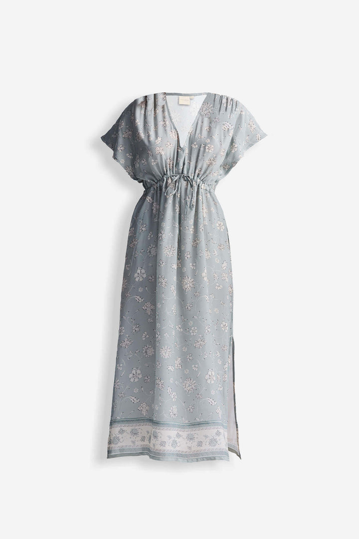 Gathered Maxi Dress in Sage Green