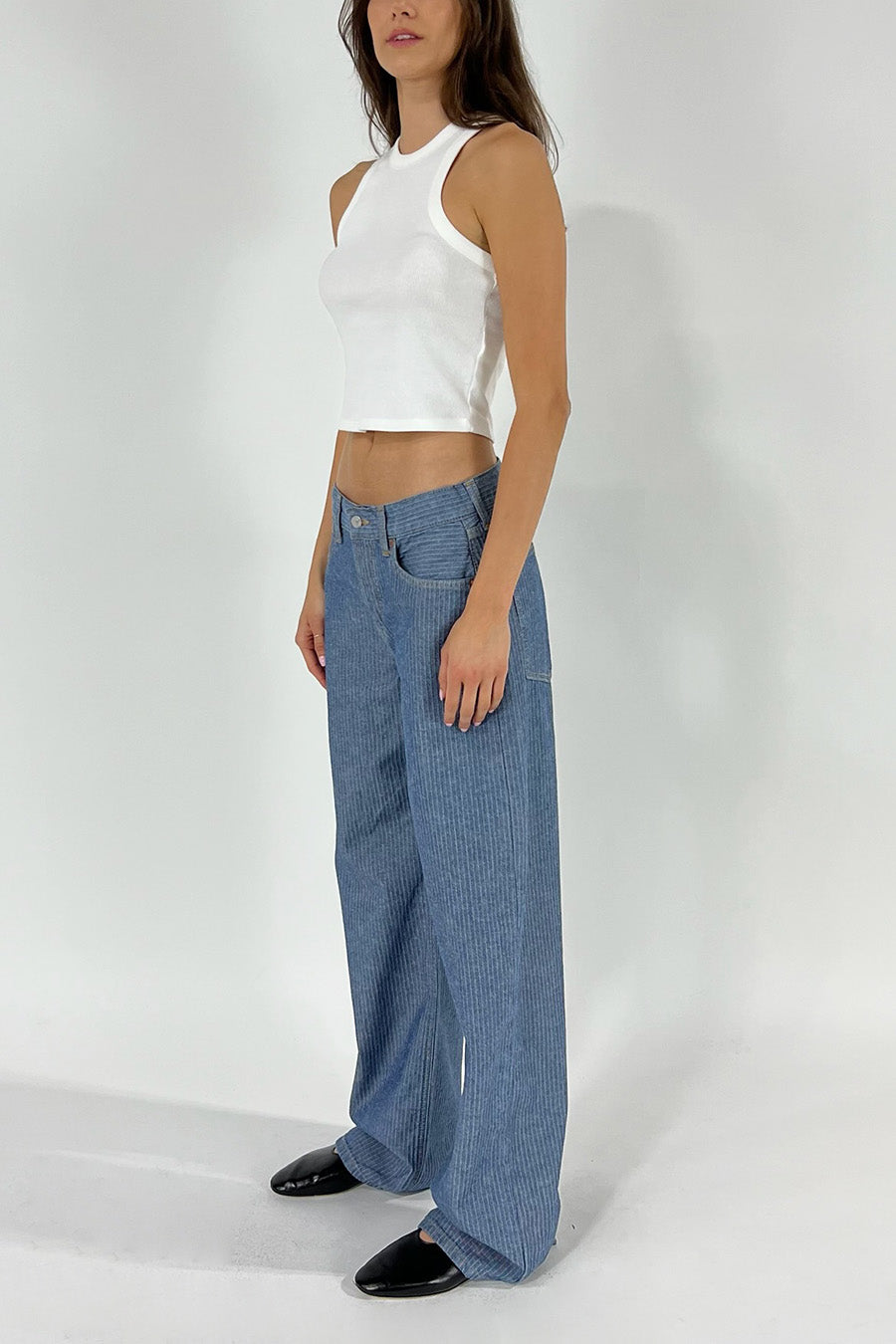 Stanton Relaxed Wide Leg - Riverblass