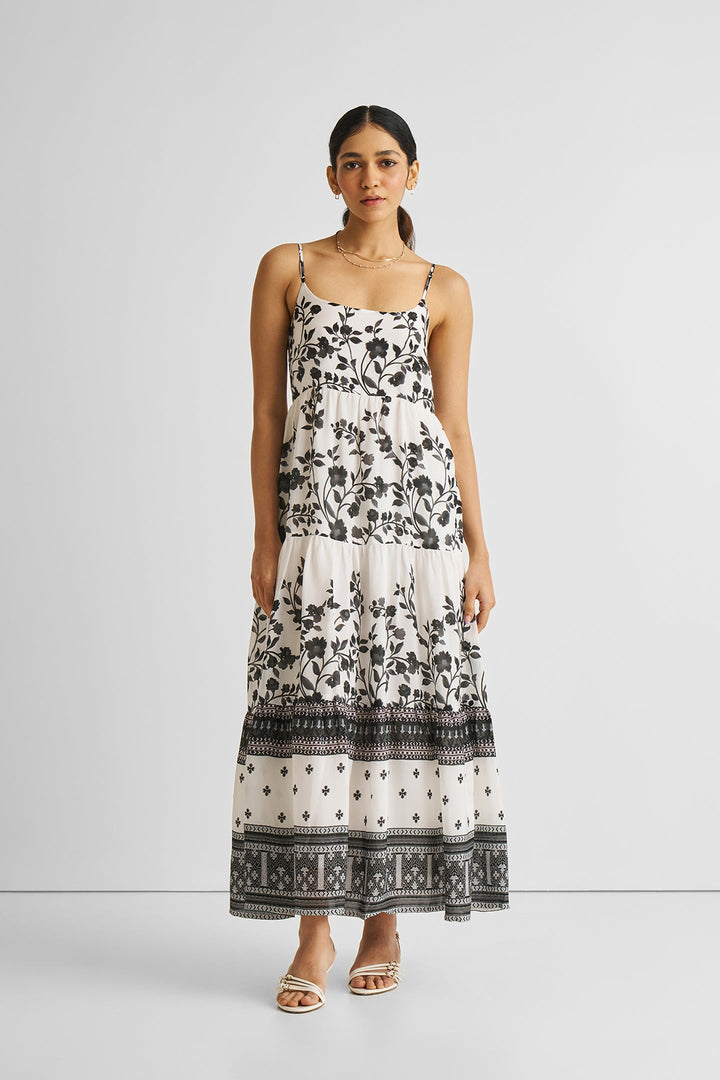 Strappy Tiered Maxi Dress