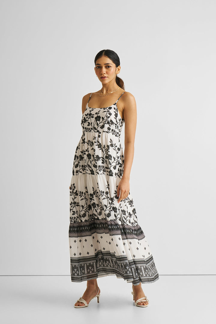 Strappy Tiered Maxi Dress