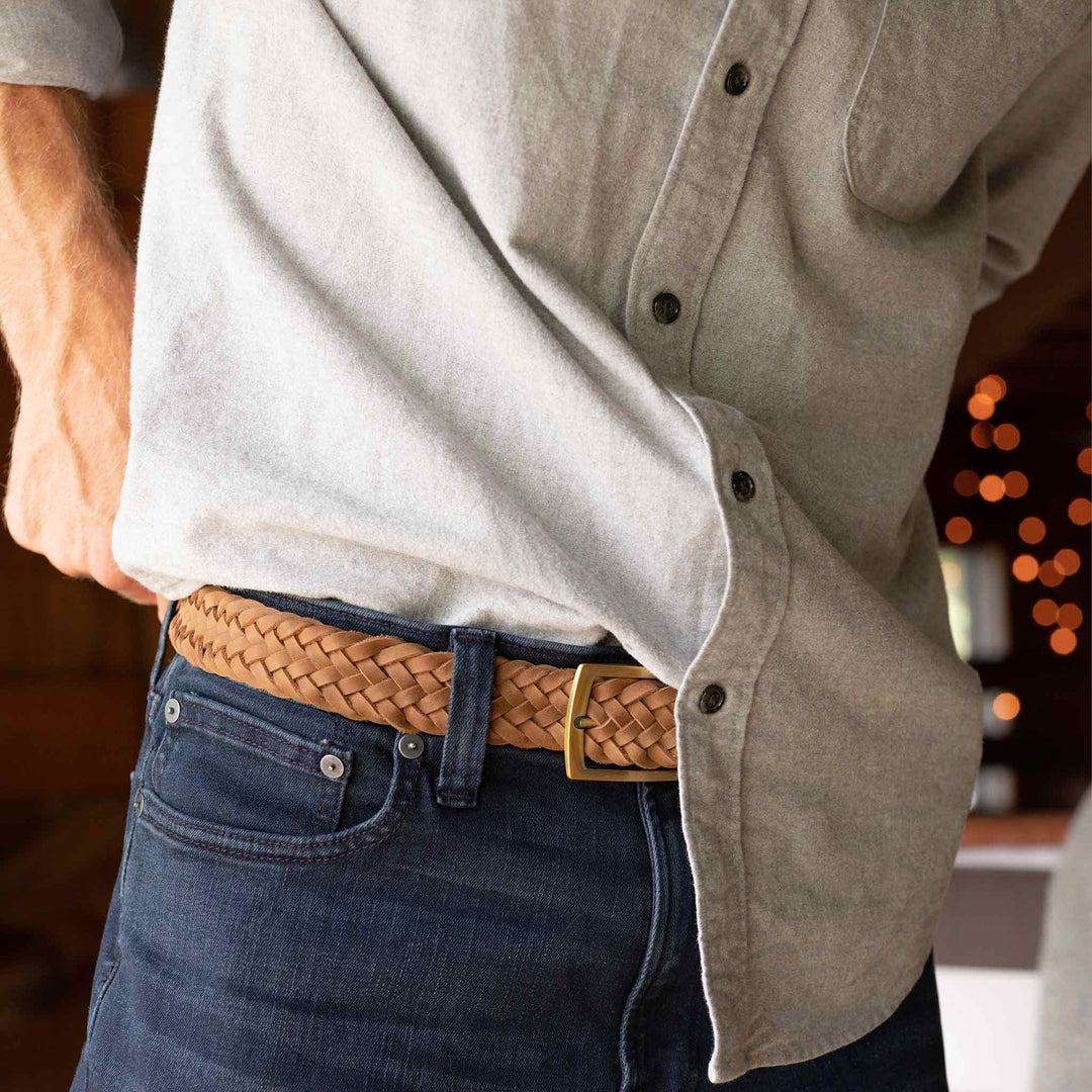 Teyo Woven Belt Tobacco