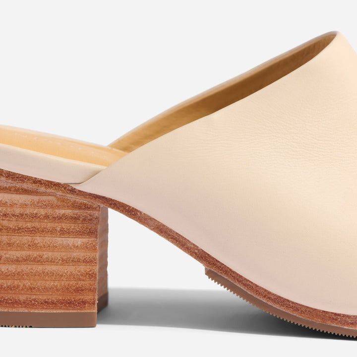 All-Day Heeled Mule Bone