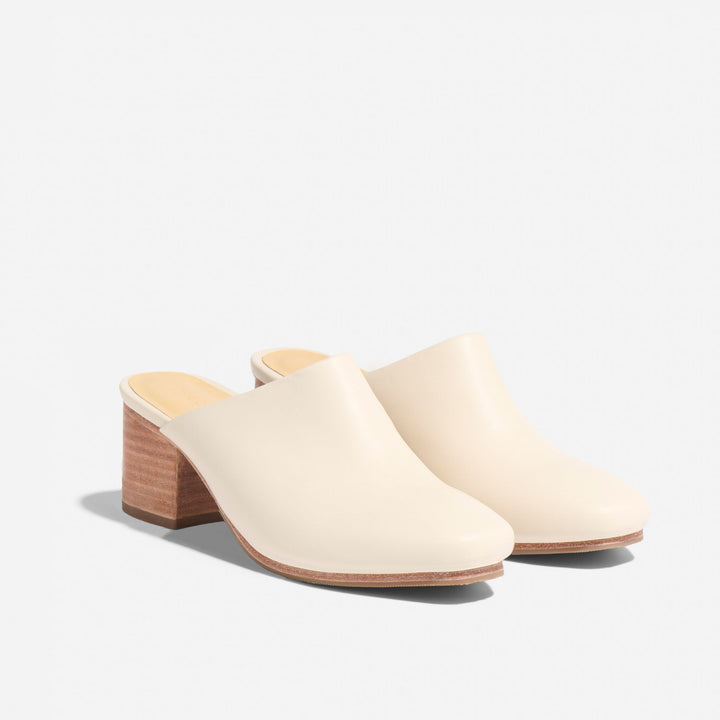 All-Day Heeled Mule Bone