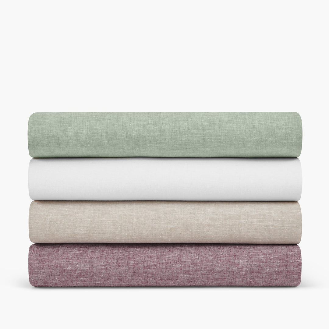 Linen Eucalyptus Flat Sheet