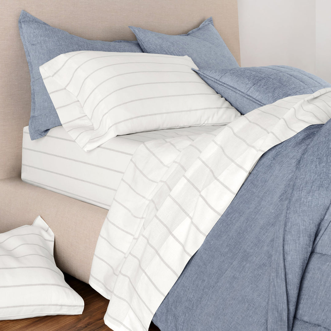 Linen Eucalyptus Pillowcase Set