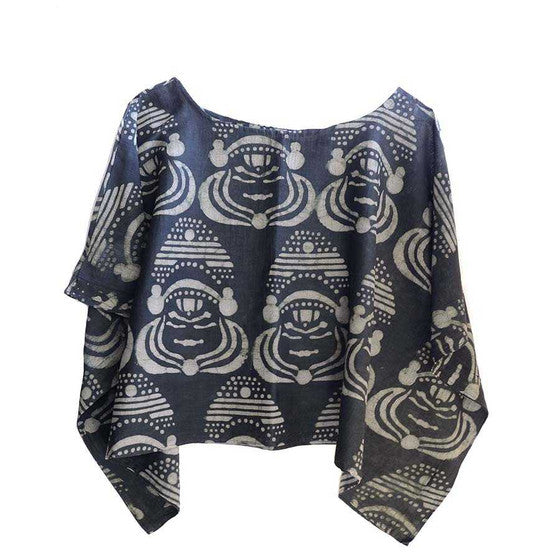 Block Printed Crop Top - Kathak