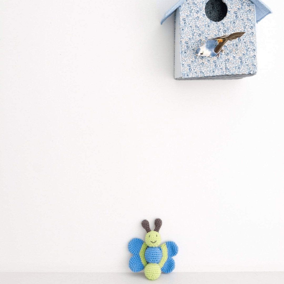 Butterfly baby rattle