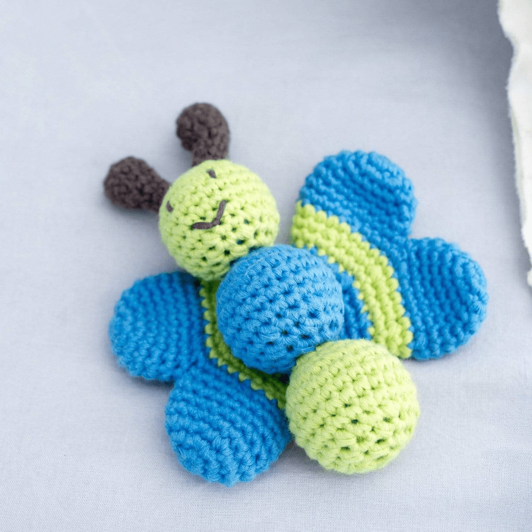 Butterfly baby rattle