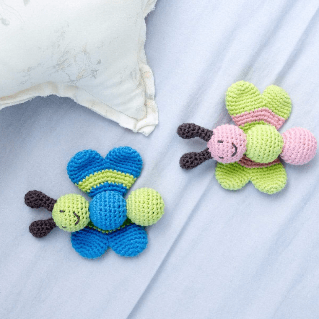 Butterfly baby rattle