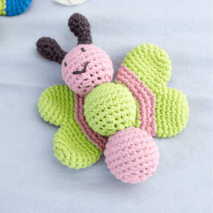 Butterfly baby rattle