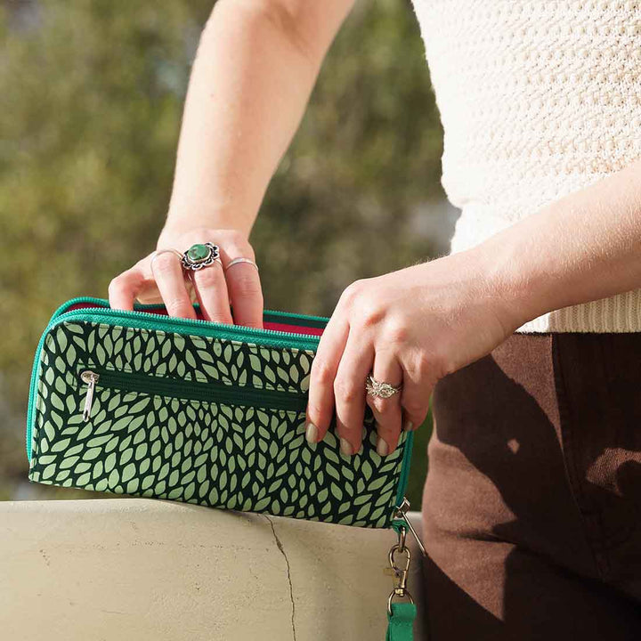 Cotton Fair Trade Travel Wallet - Spring Prints