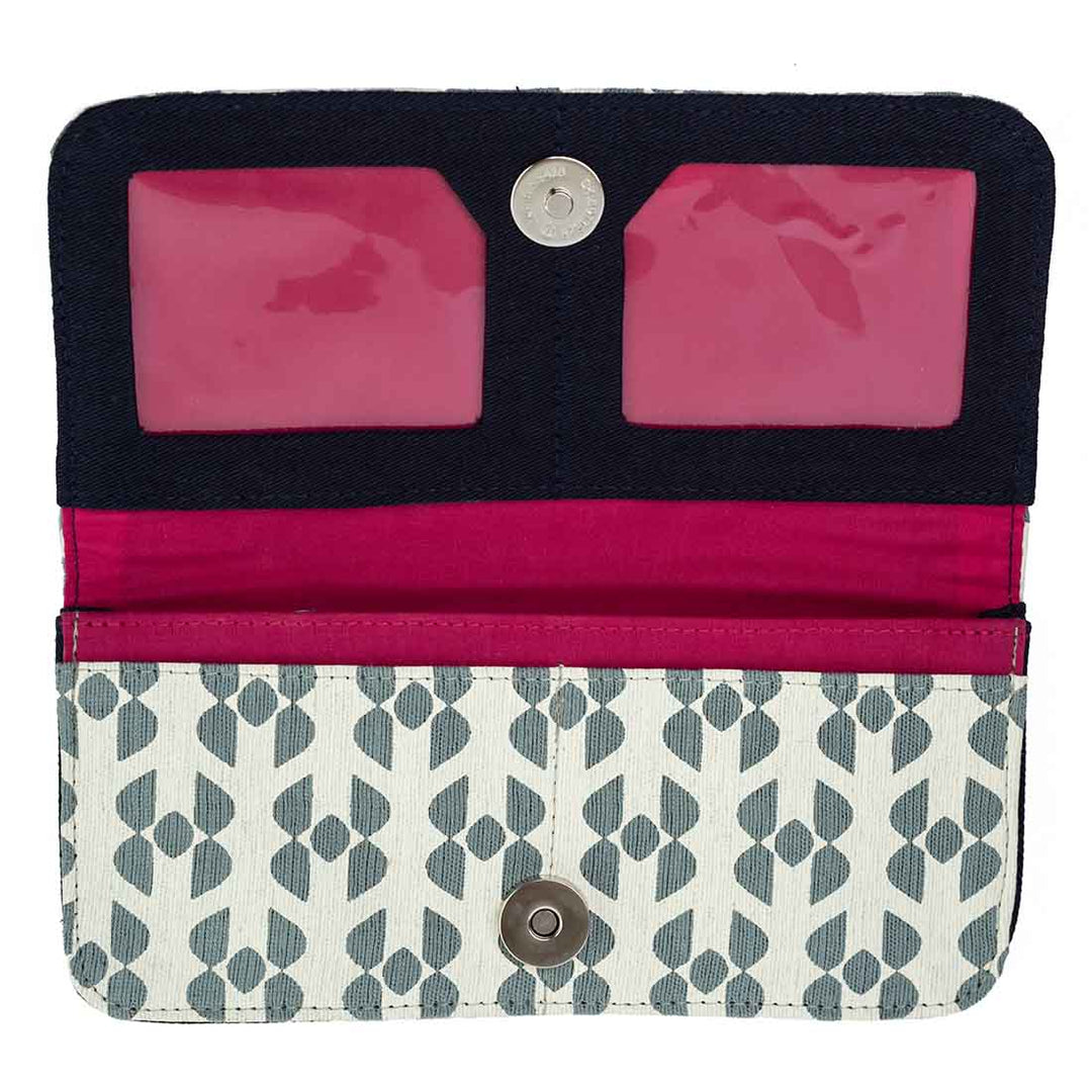 Cotton Long Wallet - Geometric Prints