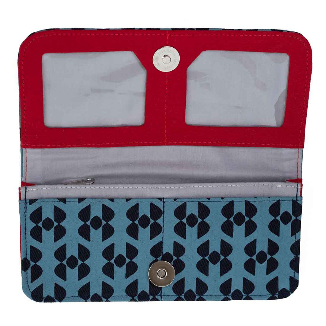 Cotton Long Wallet - Geometric Prints