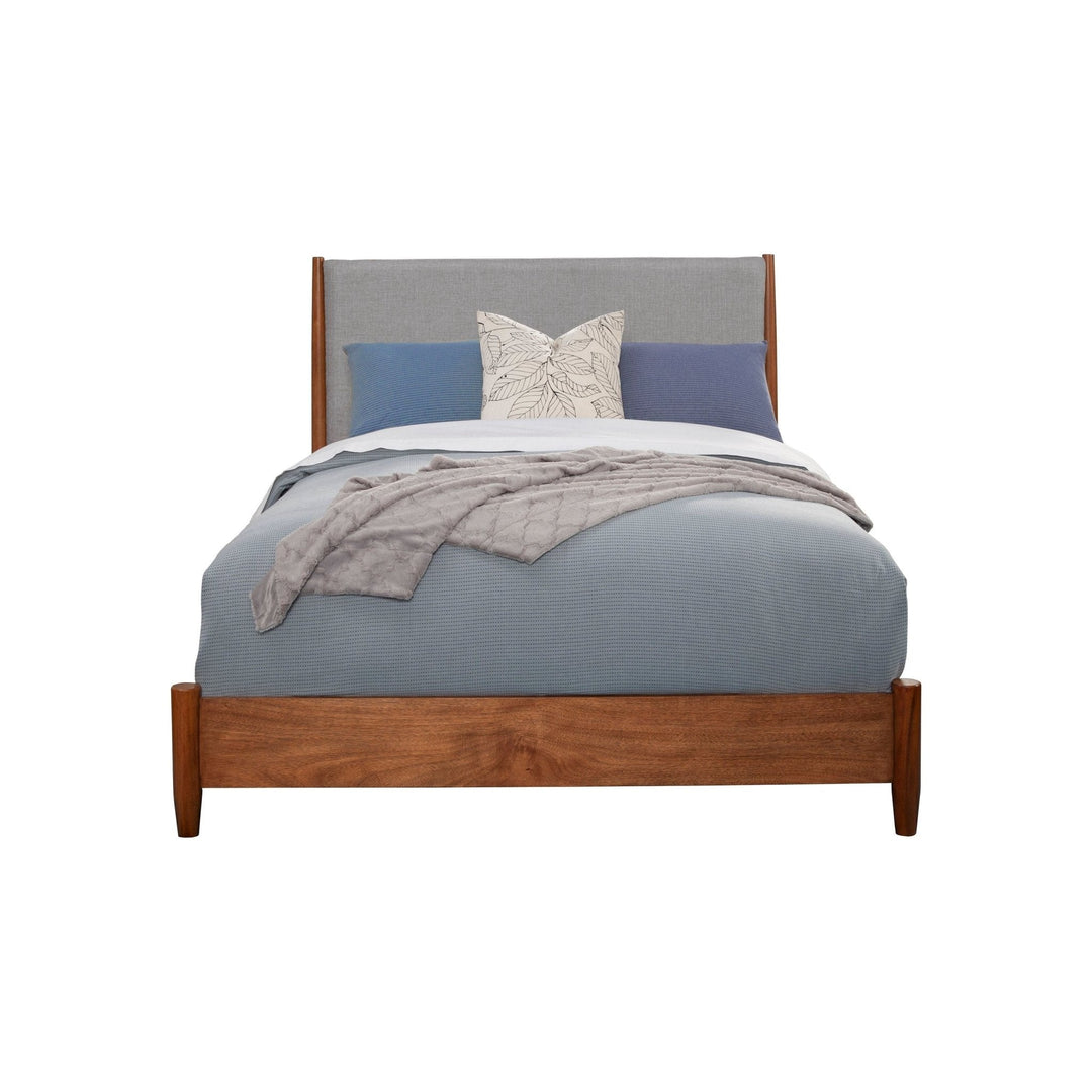 Flynn Panel Bed in Acorn/Grey