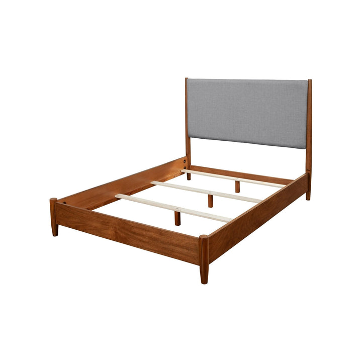 Flynn Panel Bed in Acorn/Grey