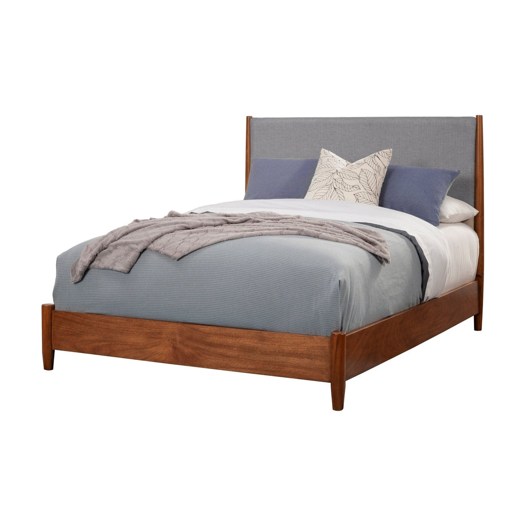 Flynn Panel Bed in Acorn/Grey