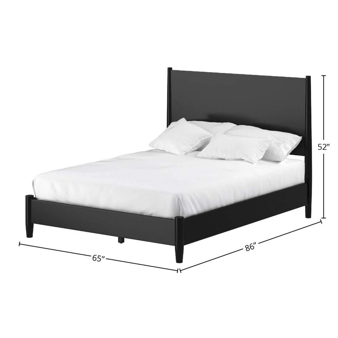 Flynn Panel Bed in Black