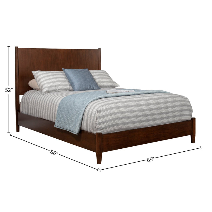 Flynn Panel Bed in Walnut