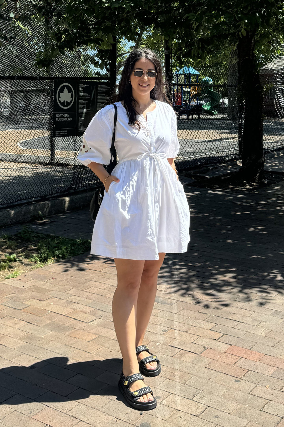 Shirt Dress with Balloon Sleeves