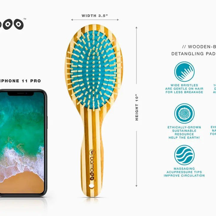 Bamboo Hairbrush or Comb, Shampoo and Conditioner