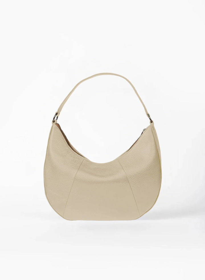 Saddle Shoulder Bag in Bone