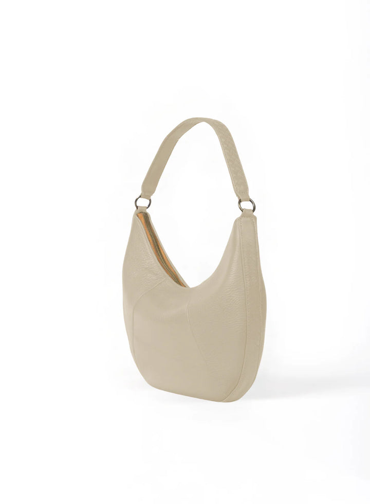 Saddle Shoulder Bag in Bone