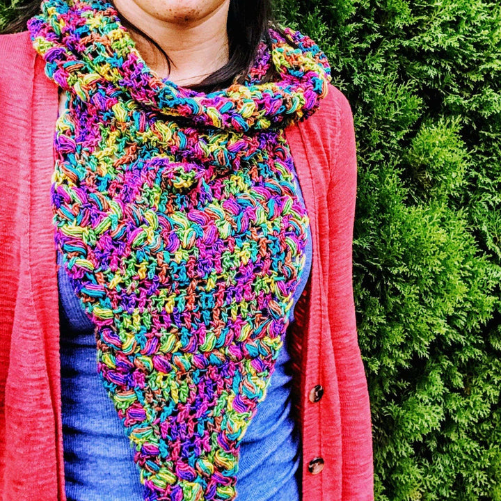 Rainbow Meadows Cowl Crochet Kit
