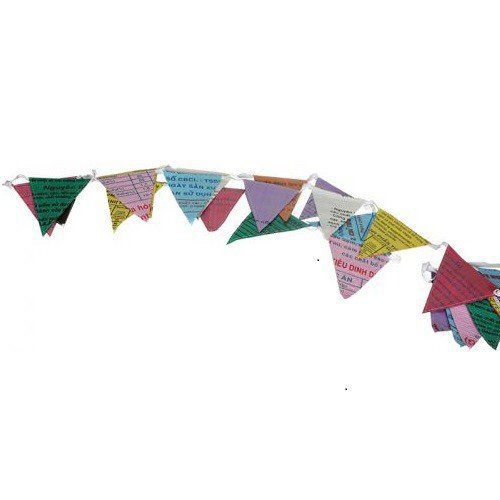 Recycled Banner - Multicolor Pennant