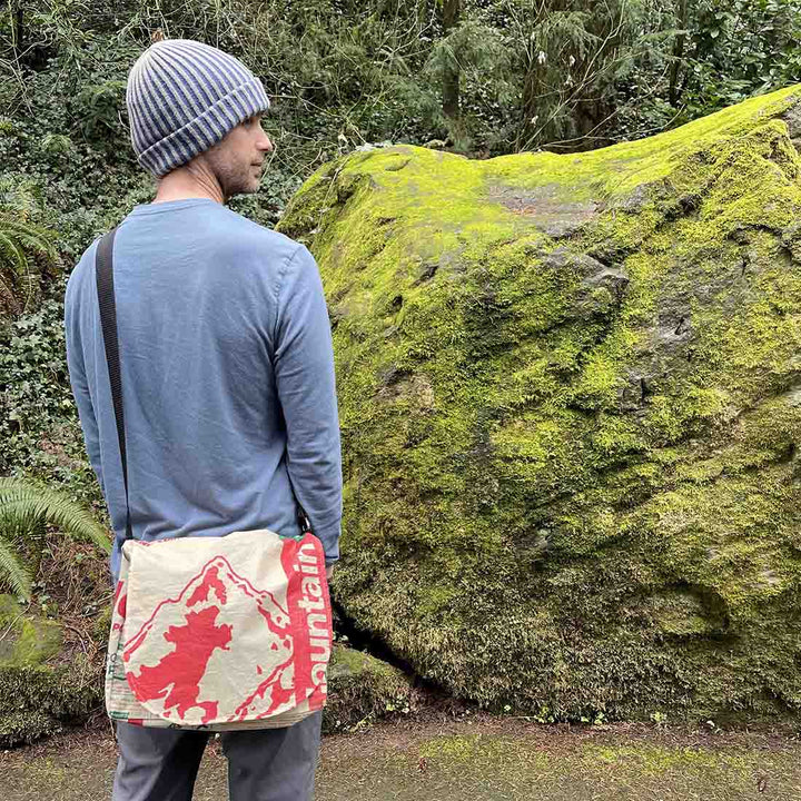 Recycled Cement Bag Messenger