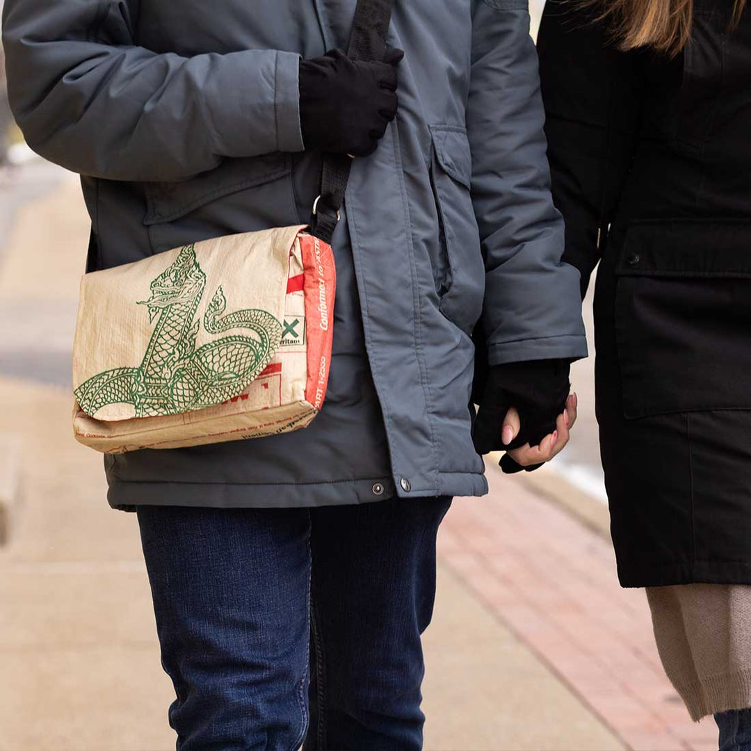 Recycled Cement Small Messenger