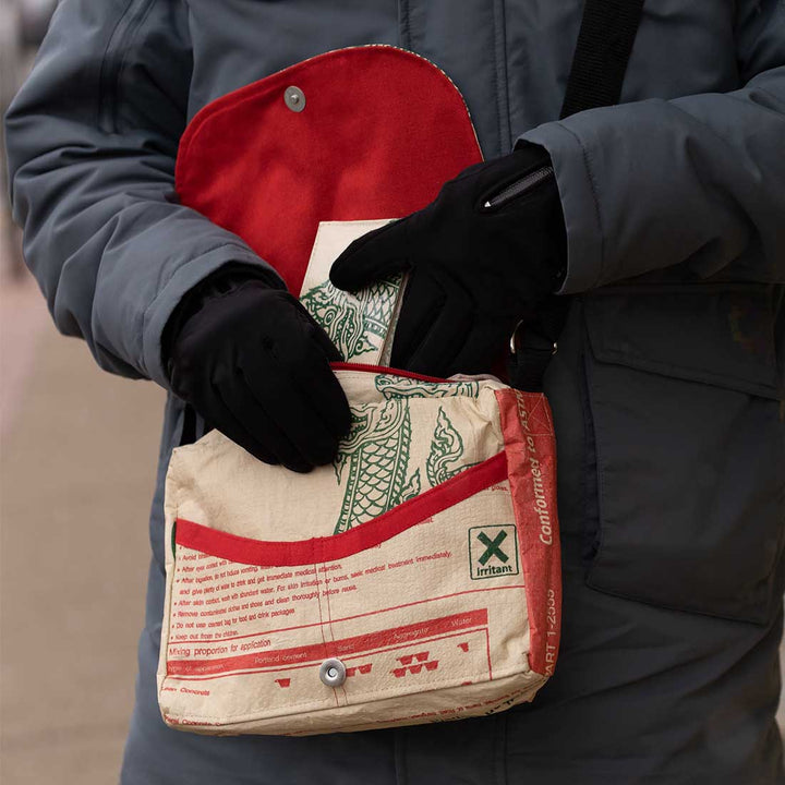 Recycled Cement Small Messenger