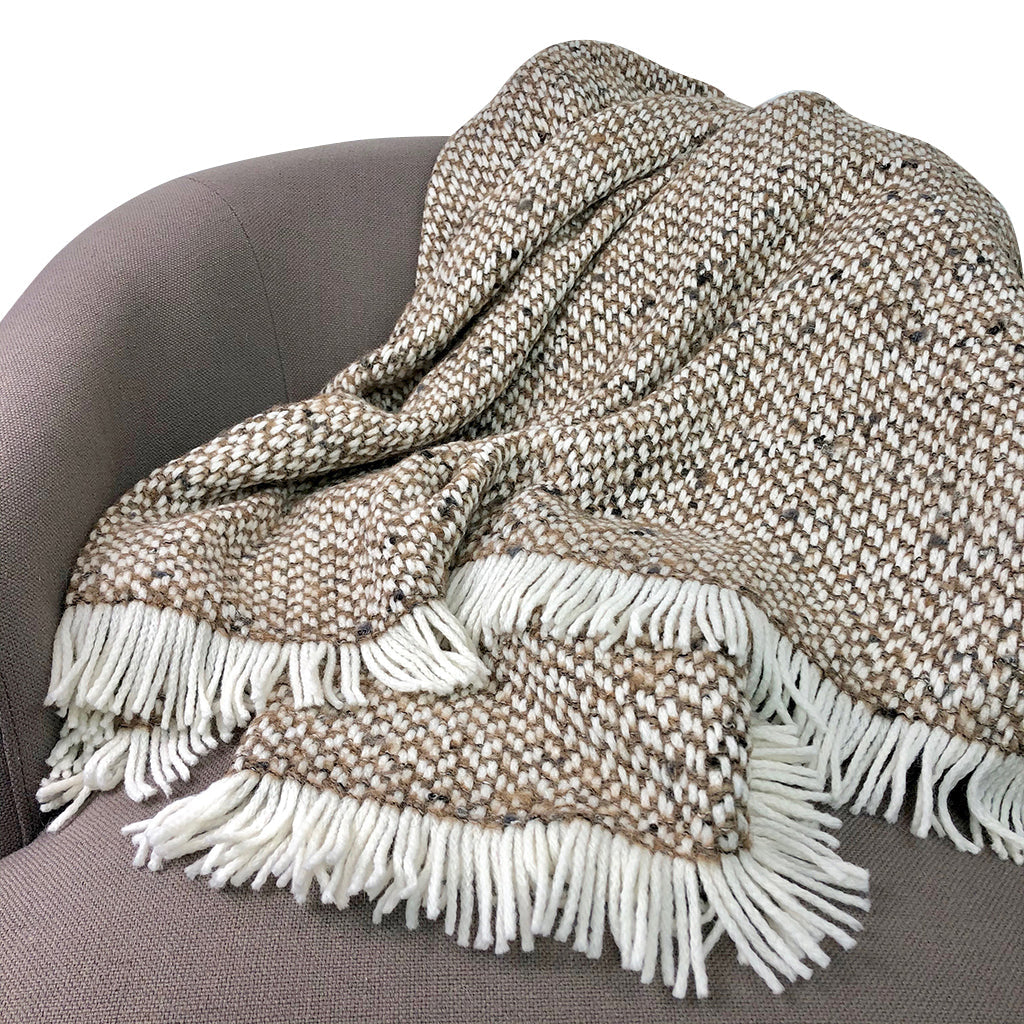 Chunky Weave Alpaca Throw