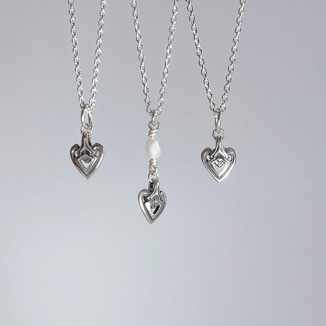 Tiny Heart Charm Necklace