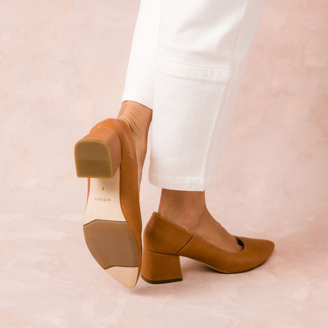 Fiorela Go-To Mid Heel Caramel