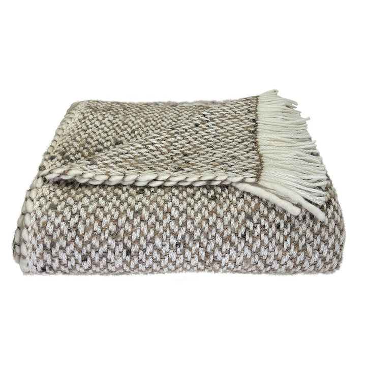 Chunky Weave Alpaca Throw