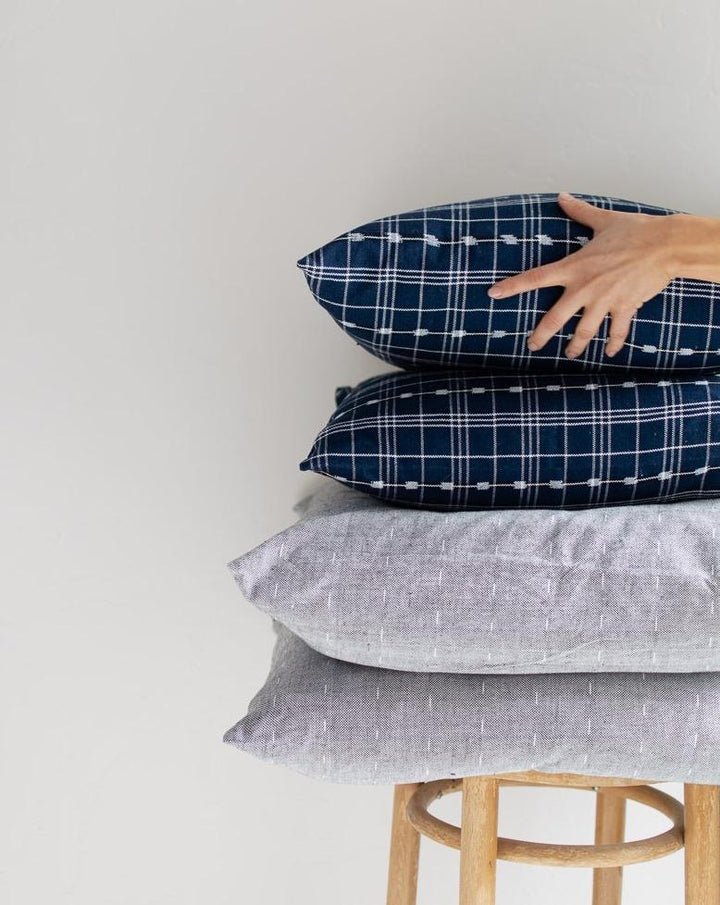 Indigo Woven Pillow Covers