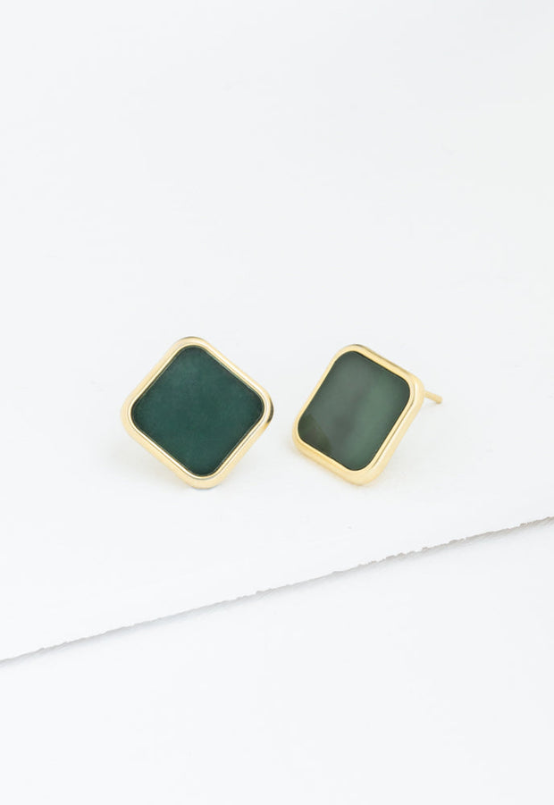 Noble Studs in Evergreen