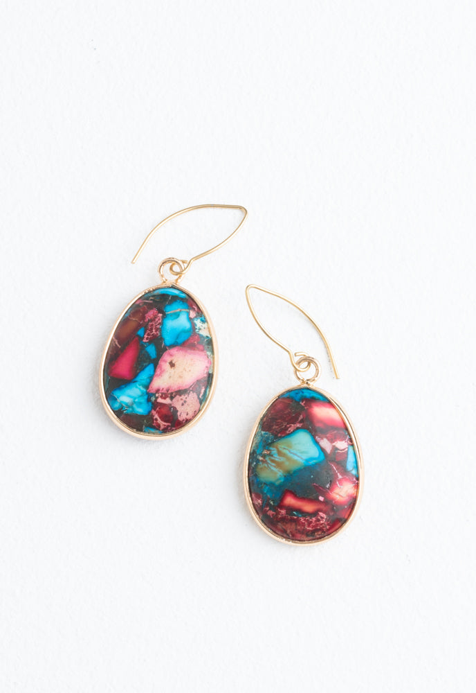 Mosaic Jasper Earrings