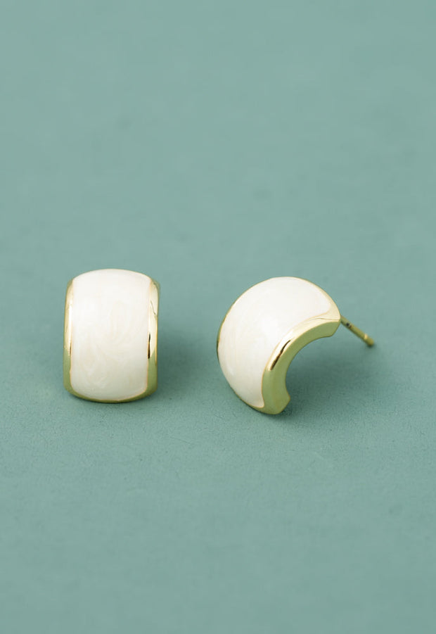Ripple Earrings in Ivory