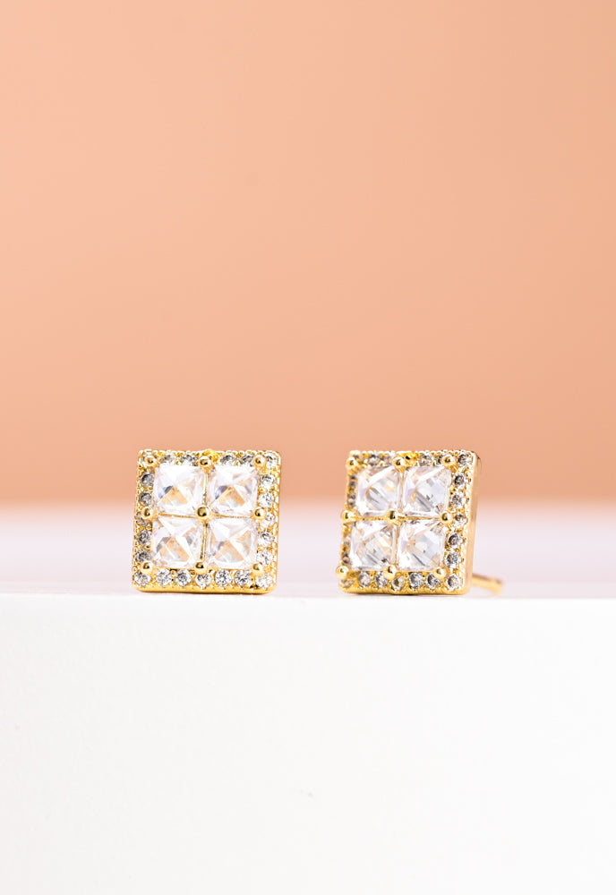 Dignity Zircon Stud Earrings