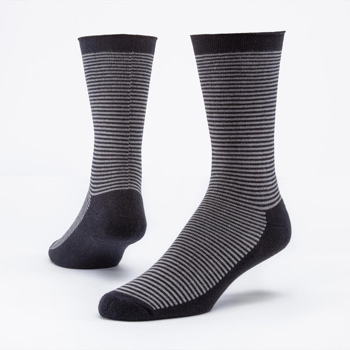 Organic Cotton Socks - Cushion Crew Stripe